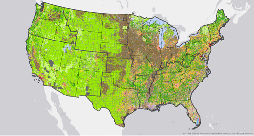 CONUS Land Use by County SSP2